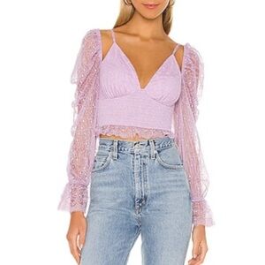 NBD Lavender Adela Blouse